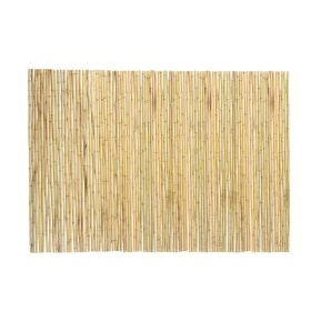 Natural Rolled Bamboo Fence, Eco-Friendly Bamboo Privacy Fence 6 ft H x 8 ft L x 0.75 in D. , Decorative Bamboo Privacy Screen for Garden, Backya