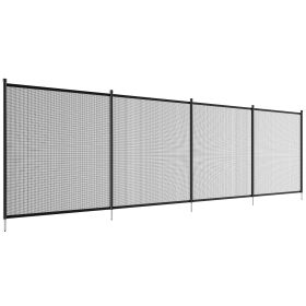 Pool Fence, 4 x 12 FT Pool Fences for Inground Pools, Removable Child Safety Pool Fencing, Easy DIY Installation Swimming Pool Fence