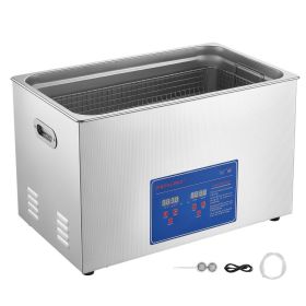 Ultrasonic Cleaner 30L-Class Capacity Ultrasonic Parts Cleaner 40kHz, Digital Time And Temp Control, Stainless Steel Ultra Sonic Cleaning Machine (Option: default)