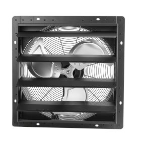 18 In Shutter Exhaust Fan Wall-Mount Automatic Louvers Variable Speed, Sturdy Steel Housing, Low Noise, AC Motor, 3051 CFM Ventilation And Coolin (Option: default)