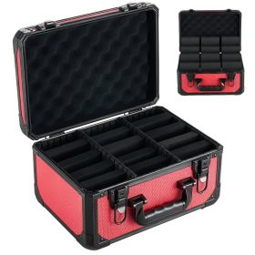 Graded Card Case 3 Row 96 PSA Slab Storage Box With Secure Lock, Baseball Sports Trading Cards Holder Collector With 12 Dividers, Key, Holds 76 S (Option: default)