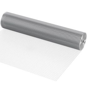 Hardware Cloth 1/2 Inch 36 Inch X 50 Ft 19 Gauge Chicken Wire Fence, Hot-Dip Galvanized After Welding Metal Wire Mesh Roll, Garden Plant Welded F (Option: default)