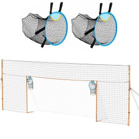 Soccer Goal 16 X 7 FT Soccer Goal For Backyard With Iron Frame PE Net, Durable Backstop, Target Net, Ground Stakes, Ropes, For Youth & Adults, Ou (Option: default)