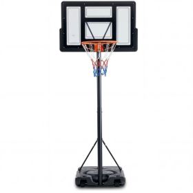 Adjustable Portable Basketball Hoop For Kids Youth Adults, Indoor Outdoor Training Practice With Sturdy Stand (Option: Black)