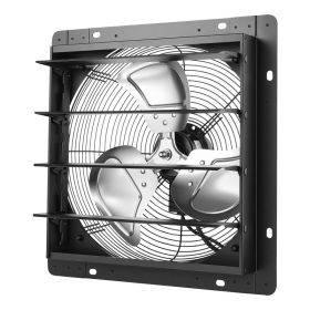 14 In Shutter Exhaust Fan Wall-Mount Automatic Louvers Variable Speed, Sturdy Steel Housing, Low Noise, AC Motor, 1802 CFM Ventilation And Coolin (Option: default)