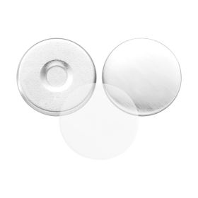 Button Maker Supplies 50 Sets 0.98 In / 25 Mm Refrigerator Magnets, Button Parts With Magnetic Backs, Metal Shells, Clear Mylar Films, And Blank (Option: default)