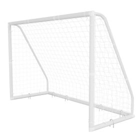 Soccer Goal 10 X 6.5 FT PVC Soccer Goal For Backyard With PE Net, Portable & Weatherproof Set, With High-Strength PE Net, Target, Cones, For Kids (Option: default)