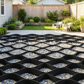26.87 X 3.94 FT Gravel Grid, 2inch Permeable Geo Grid Driveway Stabilizer For Garden, Patio & RV Parking (Option: 83291768)