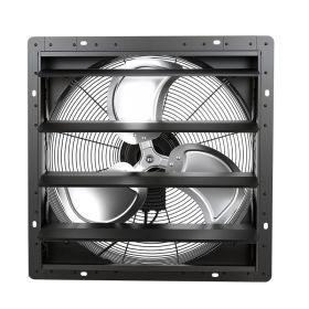 20 In Shutter Exhaust Fan Wall-Mount Automatic Louvers Variable Speed, Sturdy Steel Housing, Low Noise, AC Motor, 4499 CFM Ventilation And Coolin (Option: default)
