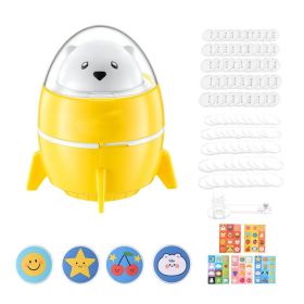 Button Maker Machine, 2.25" / 58 Mm, Plastic Pin Badge Maker With 50pcs Button Parts And Pre-Printed Pattern Paper, Circle Cutter, Compact Body, (Option: default)