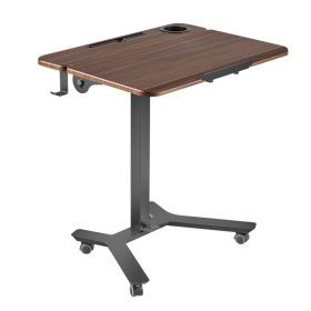 Standing Desk, Adjustable Height Mobile Stand Up Desk With Tilting Desktop, 28.2 X 20.7 In Small Computer Sit Stand Workstation, 33 Lbs Capacity, (Option: default)