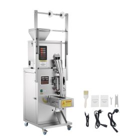 Powder Filling And Sealing Machine, 1-99.9g(0.002-0.22lbs) Automatic Particle Granule Packaging Machine, Stainless Steel, Weighing Filling Sealin (Option: default)