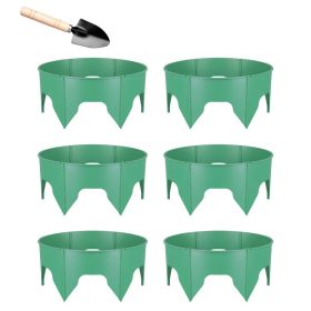 12Pcs  Or 6Pcs Options 10in Planting Grow Rings Adjustable For Outdoor Plants With Hand Shovel Deep Watering Plant Guards For Vegetables Flowers (Option: 6Pcs)